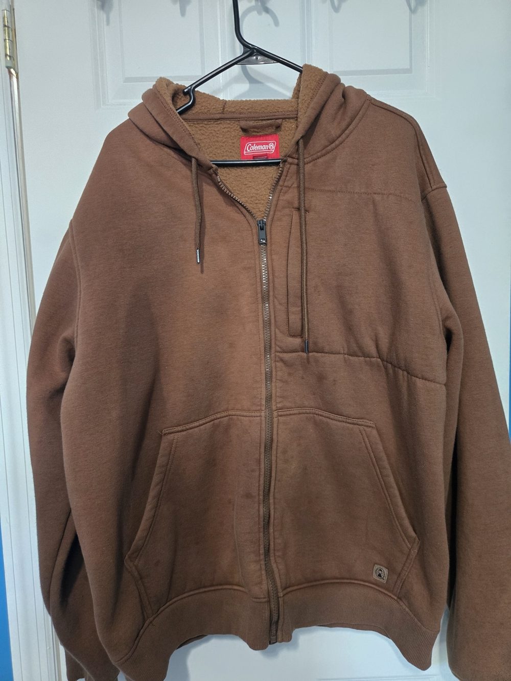 Coleman Men's Brown Zip-Up Hooded Sweater